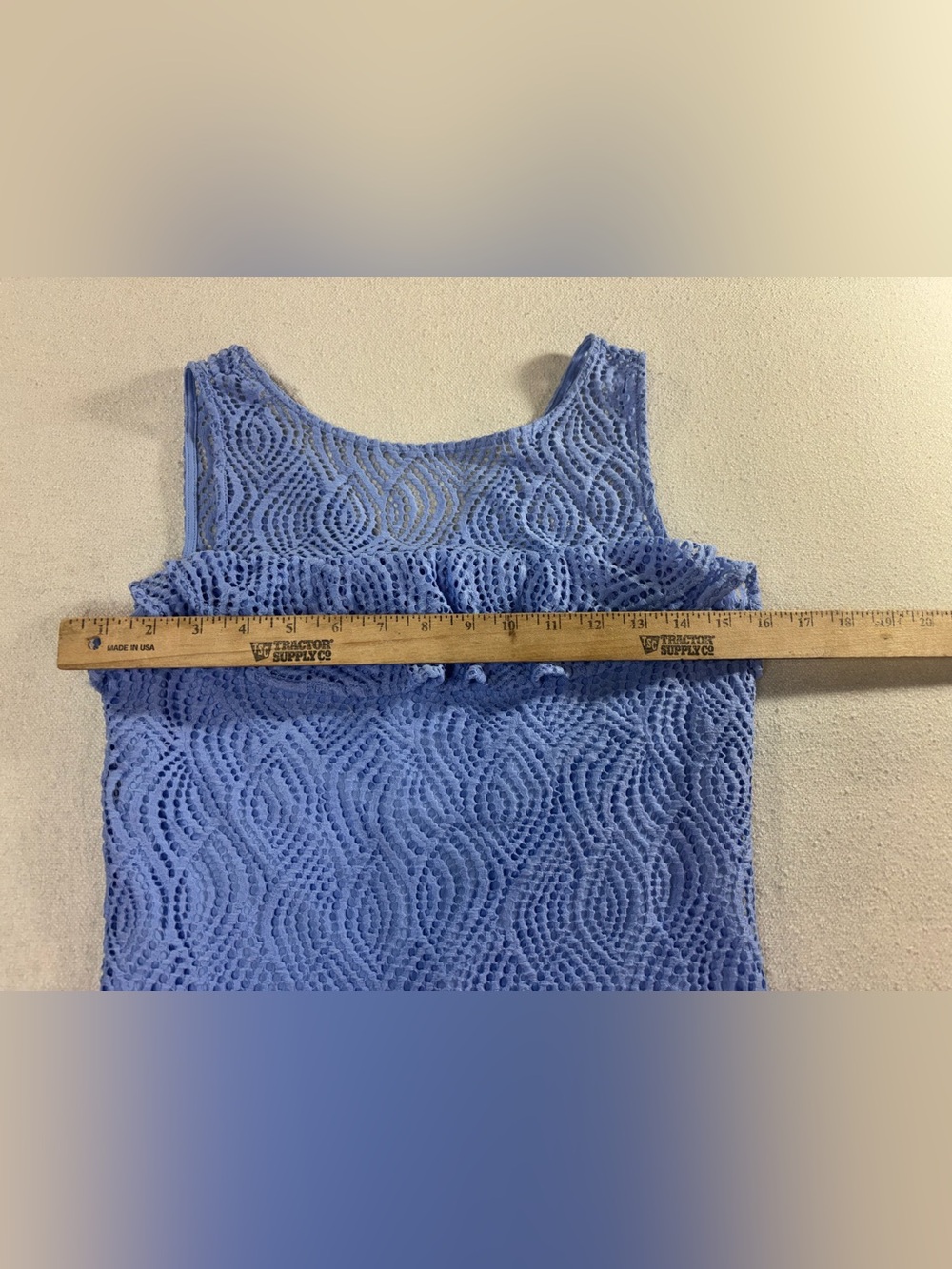 Lilly Pulitzer Blue Lace Ruffle Sheath Dress Size Small - Picture 4 of 7